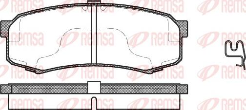 Remsa 0413.04 - Bremžu uzliku kompl., Disku bremzes autodraugiem.lv