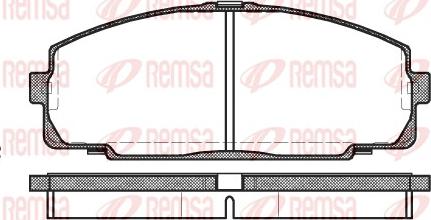 Remsa 0421.00 - Bremžu uzliku kompl., Disku bremzes autodraugiem.lv