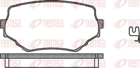 Remsa 0594.02 - Bremžu uzliku kompl., Disku bremzes autodraugiem.lv