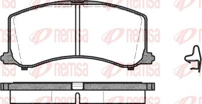 Remsa 0595.02 - Bremžu uzliku kompl., Disku bremzes autodraugiem.lv