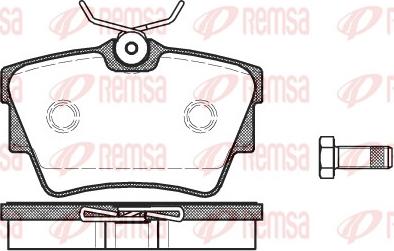 Remsa 0591.10 - Bremžu uzliku kompl., Disku bremzes autodraugiem.lv