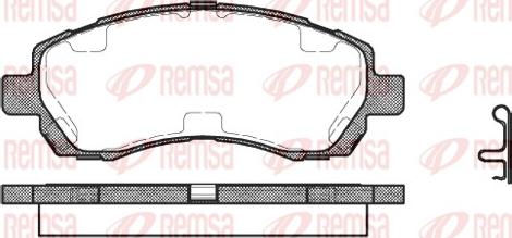 Remsa 0647.02 - Bremžu uzliku kompl., Disku bremzes autodraugiem.lv