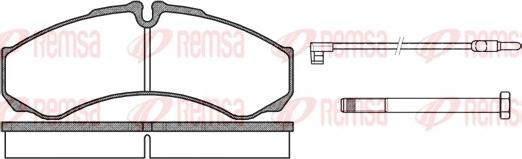 Remsa 0651.02 - Bremžu uzliku kompl., Disku bremzes autodraugiem.lv