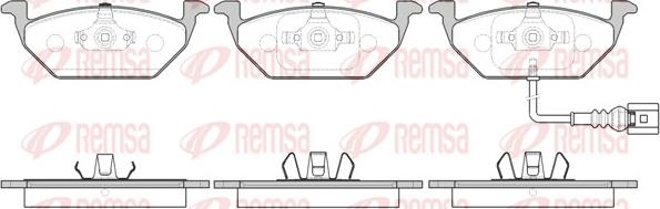 Remsa 0633.41 - Bremžu uzliku kompl., Disku bremzes autodraugiem.lv