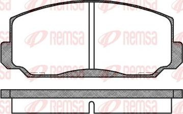 Remsa 0098.00 - Bremžu uzliku kompl., Disku bremzes autodraugiem.lv