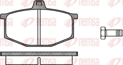 Remsa 0060.00 - Bremžu uzliku kompl., Disku bremzes autodraugiem.lv