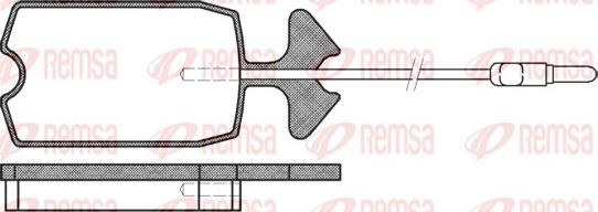 Remsa 0034.14 - Bremžu uzliku kompl., Disku bremzes autodraugiem.lv