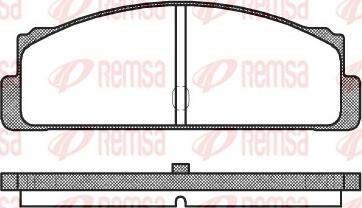 Remsa 0022.10 - Bremžu uzliku kompl., Disku bremzes autodraugiem.lv