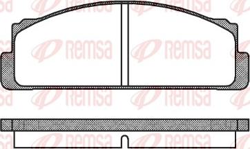 Remsa 0022.20 - Bremžu uzliku kompl., Disku bremzes autodraugiem.lv