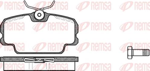 Remsa 0145.00 - Bremžu uzliku kompl., Disku bremzes autodraugiem.lv