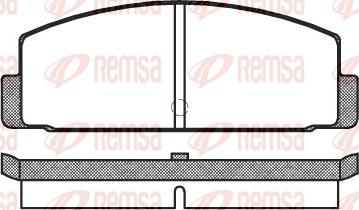 Remsa 0100.00 - Bremžu uzliku kompl., Disku bremzes autodraugiem.lv