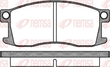 Remsa 0110.00 - Bremžu uzliku kompl., Disku bremzes autodraugiem.lv