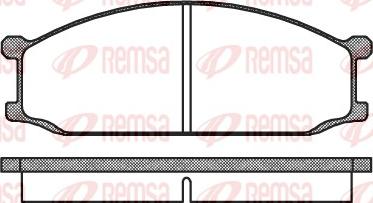 Remsa 0136.00 - Bremžu uzliku kompl., Disku bremzes autodraugiem.lv