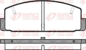 Remsa 0179.10 - Bremžu uzliku kompl., Disku bremzes autodraugiem.lv