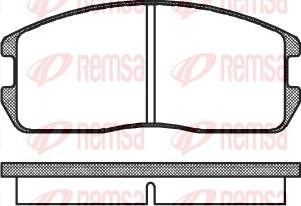 Remsa 0175.00 - Bremžu uzliku kompl., Disku bremzes autodraugiem.lv