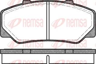 Remsa 0176.00 - Bremžu uzliku kompl., Disku bremzes autodraugiem.lv