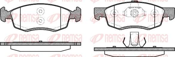 Remsa 0172.32 - Bremžu uzliku kompl., Disku bremzes autodraugiem.lv