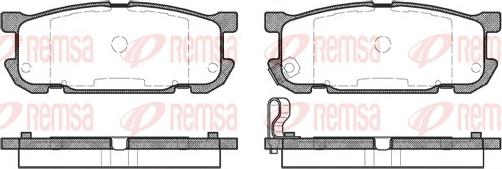 Remsa 0853.02 - Bremžu uzliku kompl., Disku bremzes autodraugiem.lv