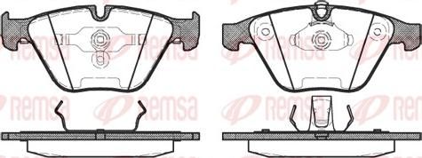 Remsa 0857.00 - Bremžu uzliku kompl., Disku bremzes autodraugiem.lv