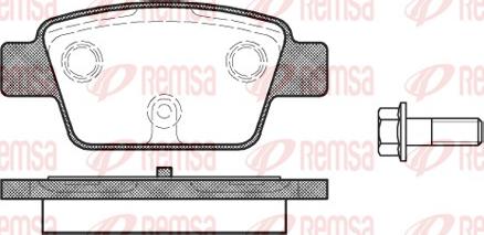 Remsa 0861.00 - Bremžu uzliku kompl., Disku bremzes autodraugiem.lv