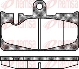 Remsa 0889.00 - Bremžu uzliku kompl., Disku bremzes autodraugiem.lv