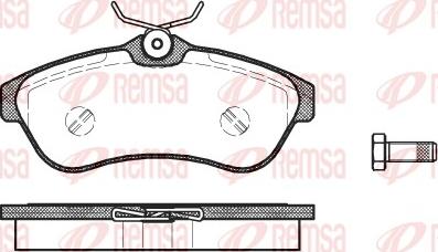 Remsa 0880.00 - Bremžu uzliku kompl., Disku bremzes autodraugiem.lv