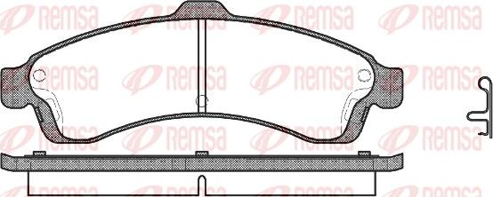 Remsa 0837.02 - Bremžu uzliku kompl., Disku bremzes autodraugiem.lv