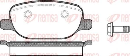 Remsa 0878.00 - Bremžu uzliku kompl., Disku bremzes autodraugiem.lv