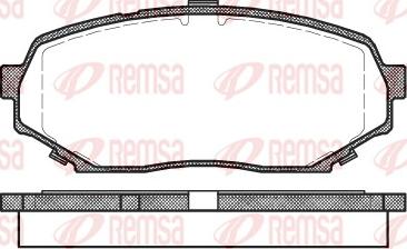 Remsa 0339.00 - Bremžu uzliku kompl., Disku bremzes autodraugiem.lv