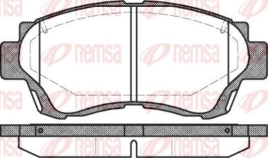 Remsa 0370.00 - Bremžu uzliku kompl., Disku bremzes autodraugiem.lv