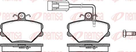 Remsa 0264.42 - Bremžu uzliku kompl., Disku bremzes autodraugiem.lv