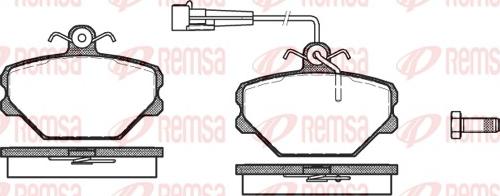 Remsa 0264.02 - Bremžu uzliku kompl., Disku bremzes autodraugiem.lv