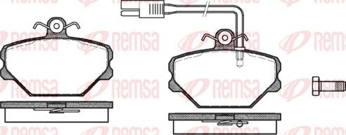 Remsa 0264.12 - Bremžu uzliku kompl., Disku bremzes autodraugiem.lv