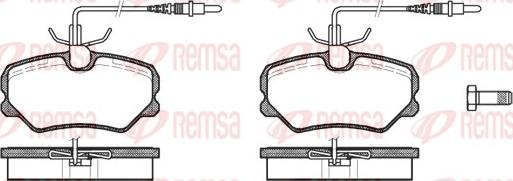 Remsa 0262.12 - Bremžu uzliku kompl., Disku bremzes autodraugiem.lv