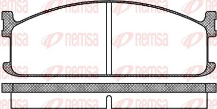 Remsa 0204.00 - Bremžu uzliku kompl., Disku bremzes autodraugiem.lv