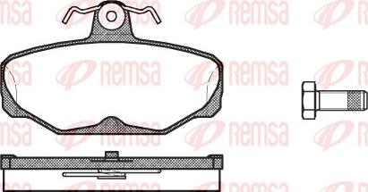 Remsa 0205.00 - Bremžu uzliku kompl., Disku bremzes autodraugiem.lv