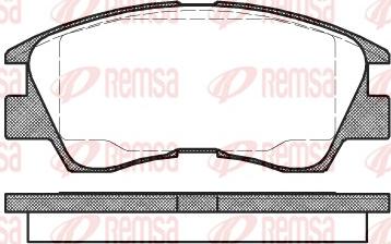 Remsa 0275.10 - Bremžu uzliku kompl., Disku bremzes autodraugiem.lv