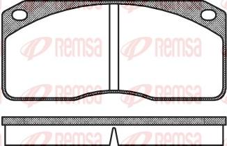 Remsa 0278.00 - Bremžu uzliku kompl., Disku bremzes autodraugiem.lv