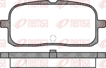 Remsa 0715.00 - Bremžu uzliku kompl., Disku bremzes autodraugiem.lv