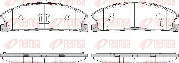 Remsa 1495.00 - Bremžu uzliku kompl., Disku bremzes autodraugiem.lv