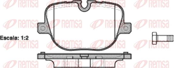 Remsa 1408.00 - Bremžu uzliku kompl., Disku bremzes autodraugiem.lv