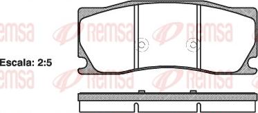 Remsa 1402.00 - Bremžu uzliku kompl., Disku bremzes autodraugiem.lv