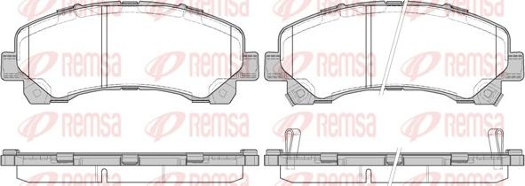 Remsa 1407.00 - Bremžu uzliku kompl., Disku bremzes autodraugiem.lv