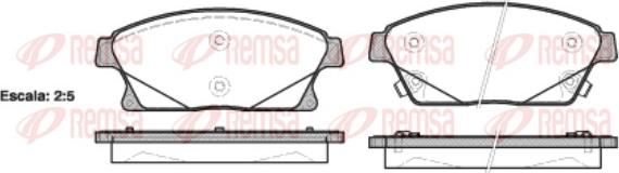 Remsa 1431.02 - Bremžu uzliku kompl., Disku bremzes autodraugiem.lv