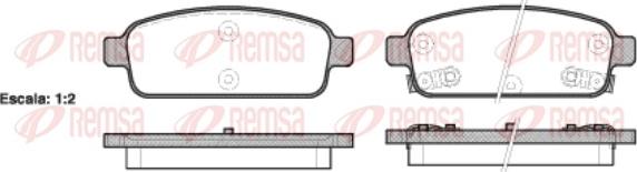 Remsa 1432.02 - Bremžu uzliku kompl., Disku bremzes autodraugiem.lv