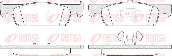 Remsa 1540.00 - Bremžu uzliku kompl., Disku bremzes autodraugiem.lv