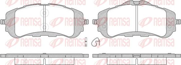 Remsa 1559.00 - Bremžu uzliku kompl., Disku bremzes autodraugiem.lv