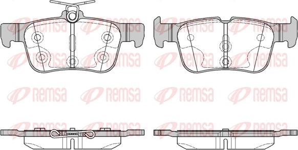 Remsa 1551.00 - Bremžu uzliku kompl., Disku bremzes autodraugiem.lv