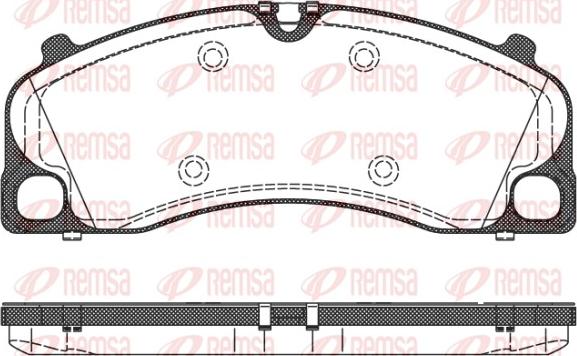 Remsa 1509.00 - Bremžu uzliku kompl., Disku bremzes autodraugiem.lv