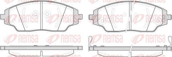 Remsa 1537.02 - Bremžu uzliku kompl., Disku bremzes autodraugiem.lv